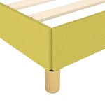 vidaXL Cadre de lit Vert 80x200 cm Tissu
