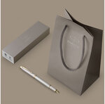 Stylo plume Parker IM Monochrome  Champagne  plume fine  encre bleue  Coffret cadeau