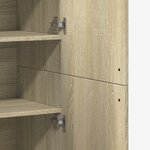 vidaXL Buffet haut chêne sonoma 80x35x180 cm bois d'ingénierie