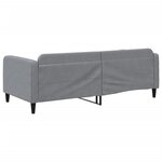 vidaXL Lit de repos sans matelas gris clair 90x190 cm tissu