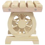 vidaXL Repose-pieds de jardin lot de 2 bois de sapin massif