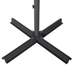 vidaXL Parasol de jardin avec mât en aluminium 600 cm anthracite
