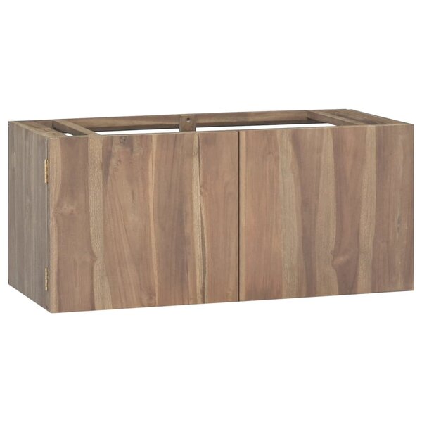 vidaXL Armoire murale de salle de bain 90x39x40 cm Bois de teck massif