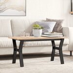 vidaXL Pieds de table basse cadre en Y 80x40x43 cm acier