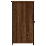vidaXL Tables de chevet 2Pièces chêne marron 32x42x80cm bois d'ingénierie