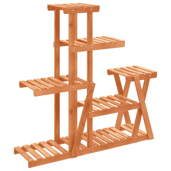 vidaXL Support à fleurs 95x25x96 cm bois massif de sapin