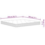 vidaXL Matelas à ressorts bonnell moyen 180x200 cm