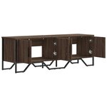 vidaXL Meuble TV chêne marron 122x34x41 cm bois d'ingénierie