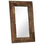 vidaXL Miroir Bois de récupération massif 50 x 80 cm