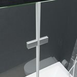 vidaXL Cabine de douche pliante ESG 120x68x130 cm