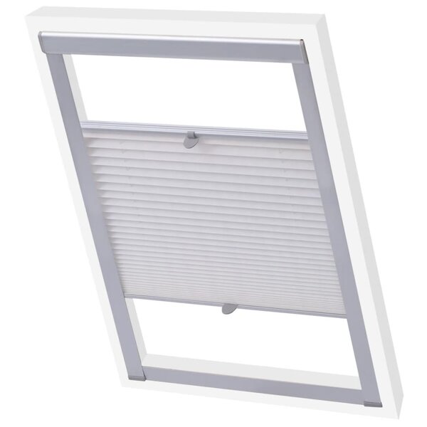 vidaXL Store plissé Blanc CK04