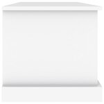 vidaXL Boîte de rangement blanc 70x40x38 cm bois d'ingénierie