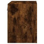 vidaXL Meuble TV mural chêne fumé 40 5x30x40 cm bois d'ingénierie