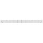 vidaXL Clôture en treillis métallique avec bride anthracite 1 6x25 m