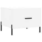 vidaXL Tables basses 2 Pièces blanc 50x50x40 cm bois d'ingénierie