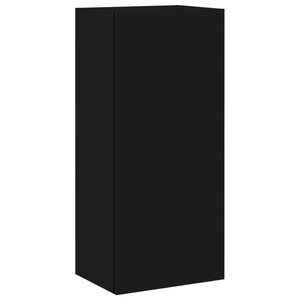 vidaXL Meuble TV mural noir 40 5x30x90 cm bois d'ingénierie