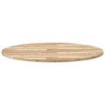 vidaXL Dessus de table rond Ø90x2 cm bois massif d'acacia
