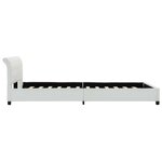vidaXL Cadre de lit sans matelas blanc similicuir 120x200 cm