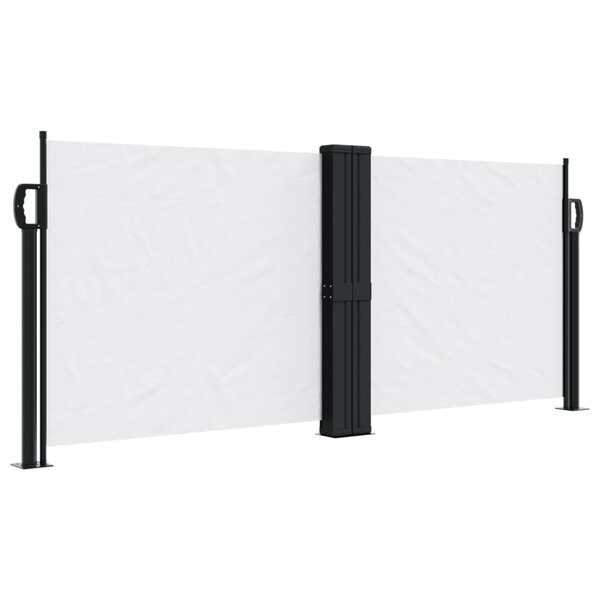 vidaXL Auvent latéral rétractable blanc 100x600 cm