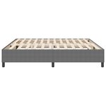 vidaXL Lit à ressorts Box Gris clair 200x200 cm Tissu velours côtelé