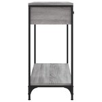 vidaXL Table console sonoma gris 75x34 5x75 cm bois d'ingénierie