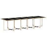 vidaXL Ensemble à manger de jardin et coussins 13 Pièces beige