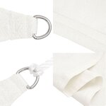 vidaXL Voile d'ombrage 160 g/m² Blanc 2 5x4 m PEHD