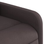 vidaXL Fauteuil de massage inclinable électrique Marron foncé Tissu