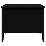 vidaXL Table basse noir 100x51x40 cm bois d'ingénierie
