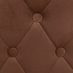 vidaXL Tabourets de bar lot de 2 marron velours