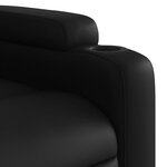 vidaXL Fauteuil inclinable de massage Noir Similicuir