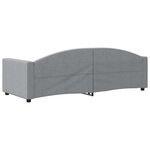 vidaXL Lit de repos sans matelas gris clair 80x200 cm tissu