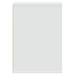 vidaXL Commode d'angle blanc 40x41x58 cm bois d'ingénierie