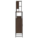 vidaXL Ensemble de meubles de salle de bain 4 Pièces Chêne marron