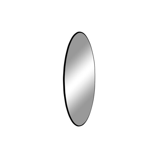 Miroir noir en acier Ø 40 cm