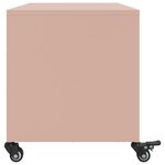 vidaXL Meuble TV rose 68x39x43 5 cm acier laminé à froid