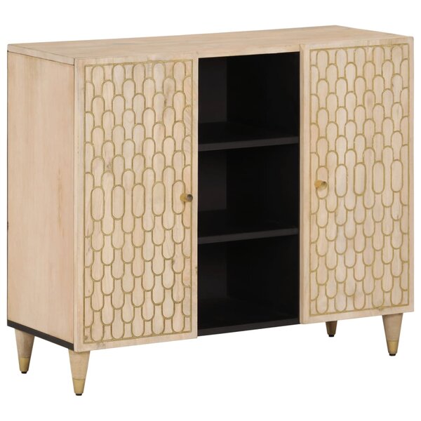 vidaXL Armoire latérale 90x33x75 cm bois massif de manguier