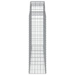vidaXL Paniers à gabions arqués 10 Pièces 200x50x140/160 cm Fer galvanisé