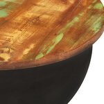 vidaXL Ensemble de tables basses 2 Pièces noir bois récupération massif