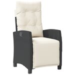 vidaXL Ensemble de salle à manger de jardin 5 pièces Rattan poly noir