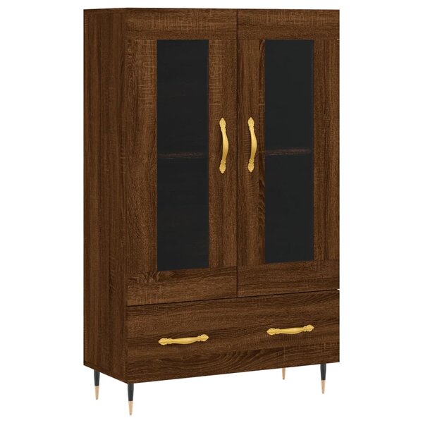vidaXL Buffet haut chêne marron 69 5x31x115 cm bois d'ingénierie