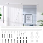 vidaXL Kit de quincaillerie de porte coulissante 183 cm Acier Blanc