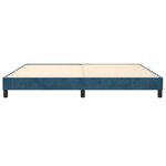 vidaXL Cadre de lit Bleu foncé 200x200 cm Velours