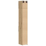 Meuble de rangement slim vidaXL Chêne artisanal 30x42.5x225 cm Bois d'ingénierie