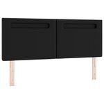 tête de lit vidaXL design simple noir 140 cm en simili cuir