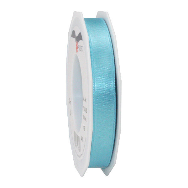 Satin double face 25-m-rouleau 15 mm aigue marine