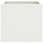 vidaXL Jardinière blanc 32x30x29 cm acier laminé à froid