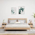 vidaXL Meubles TV muraux lumières LED 2 Pièces chêne sonoma 40x30x40 cm