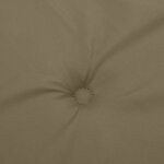 vidaXL Coussins de chaise à dossier haut lot de 6 taupe mélangé tissu