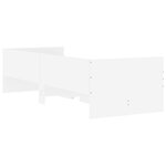 vidaXL Cadre de lit sans matelas blanc 75x190 cm